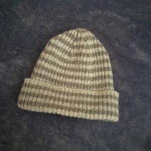 Stripped grey hat